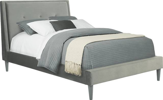 Kids Ivy League 2.0 Walnut Bedroom with Jaidyn Gray Full Upholstered Bed - Thumbnail - Image 2