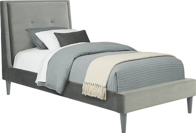 Kids Mill Valley Jr. Cherry 5 Pc Bedroom with Jaidyn Gray Twin Upholstered Bed - Thumbnail - Image 2