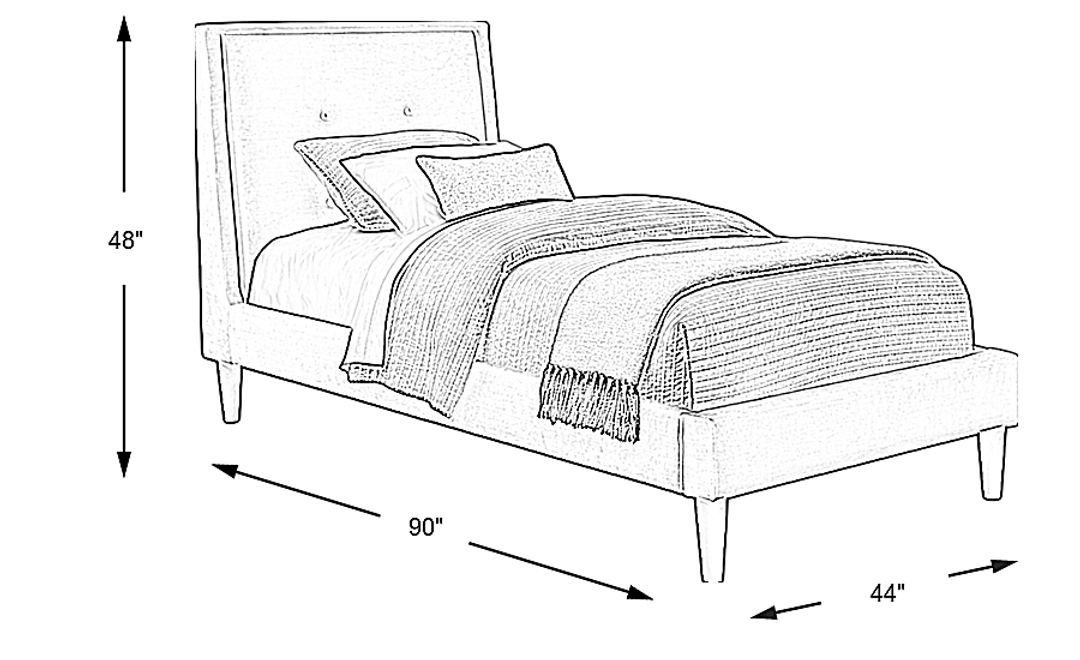 Kids Jaidyn Pink Twin Upholstered Bed