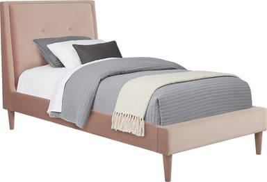 3 pc twin upholstered bed