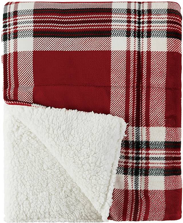 Kids Jakov Red Faux Fur Throw - Thumbnail - Image 1