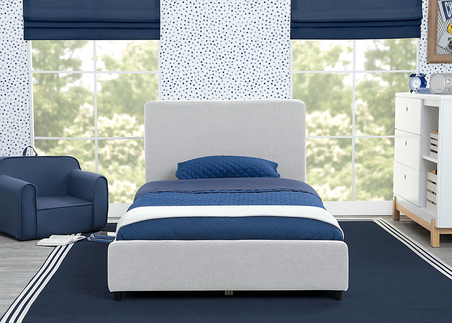 Kids Javoa I Gray Twin Bed - Image 2