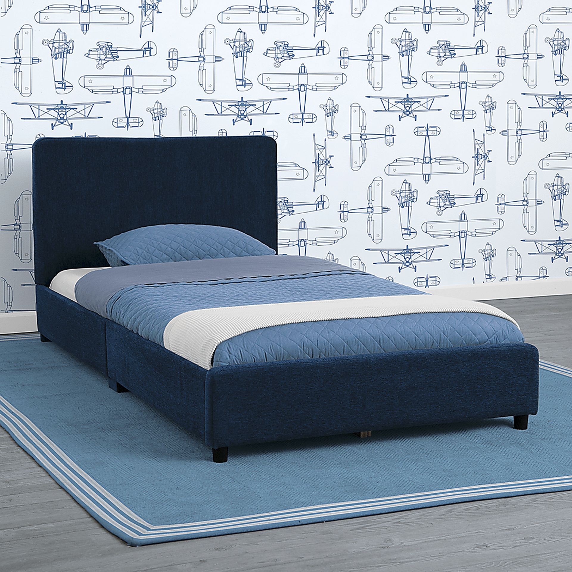 Kids Javoa I Navy Twin Bed - Image 3