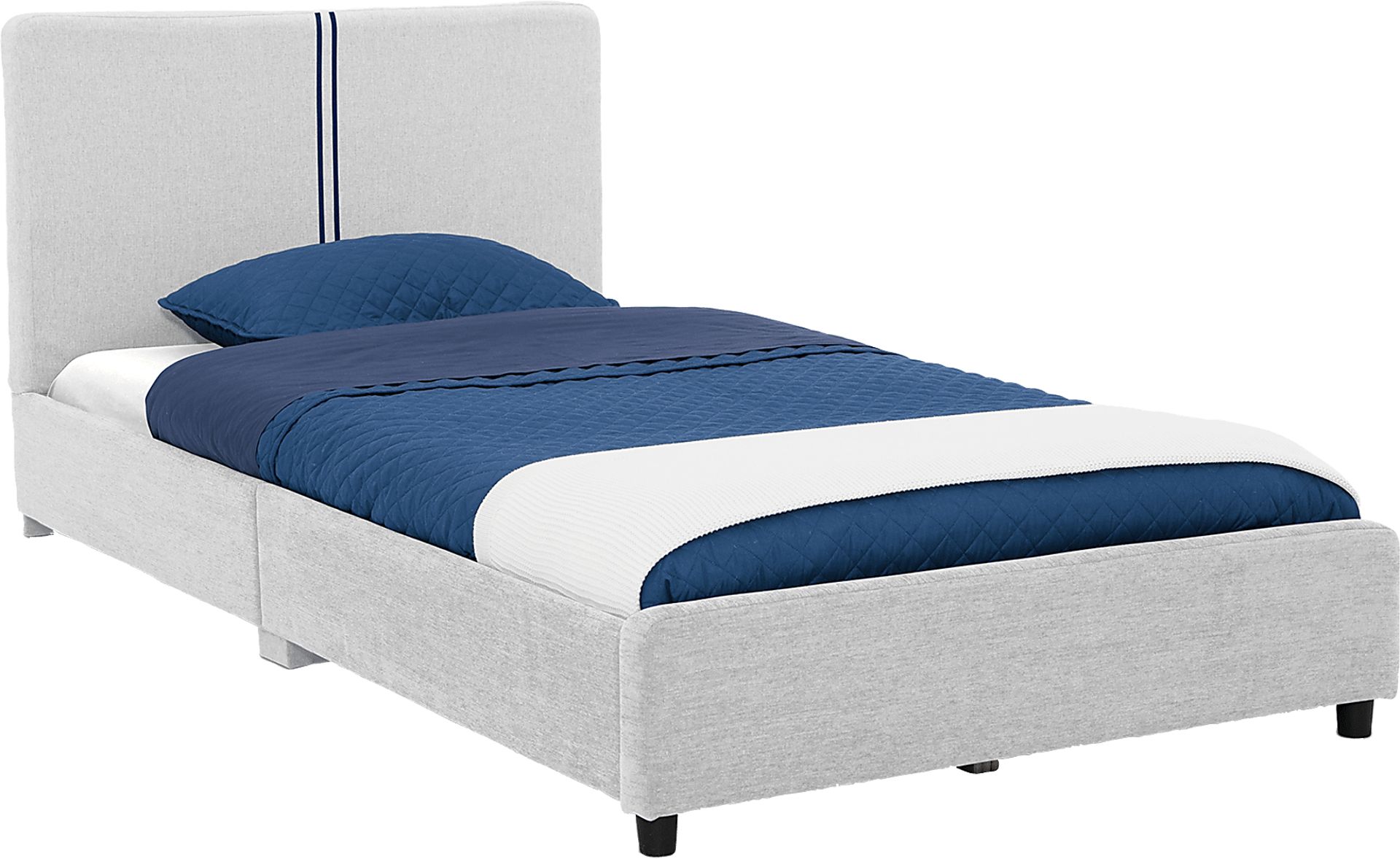 Kids Javoa III Gray Twin Bed - Image 1