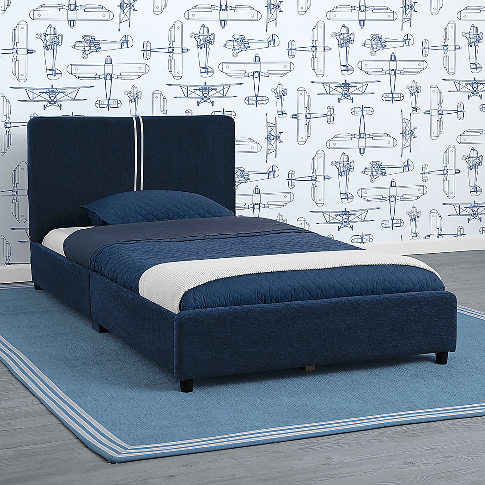 Kids Javoa III Navy Twin Bed - Image 3
