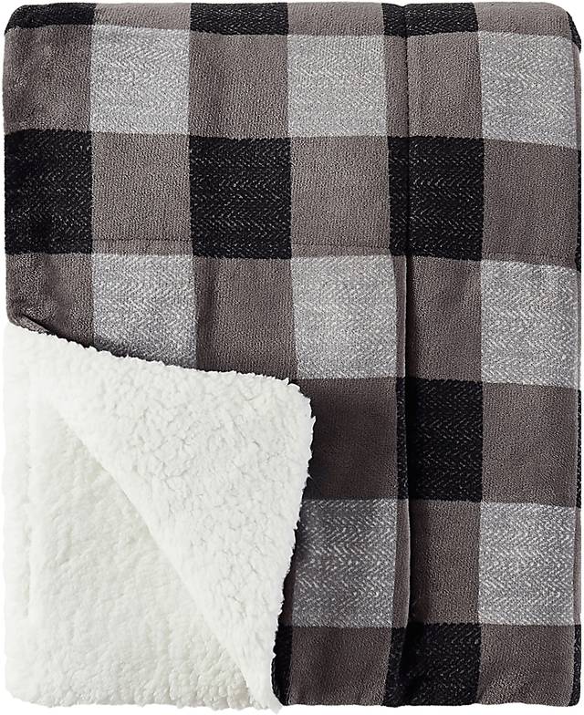 Kids Javok Gray Faux Fur Throw - Thumbnail - Image 1