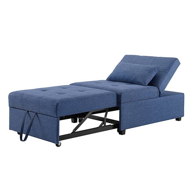 Kids Jaxton Blue Convertible Chair - Thumbnail - Image 2