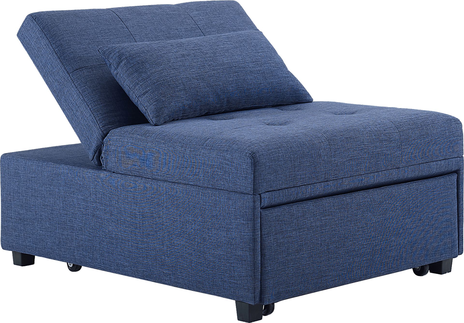 Kids Jaxton Blue Convertible Chair - Image 1