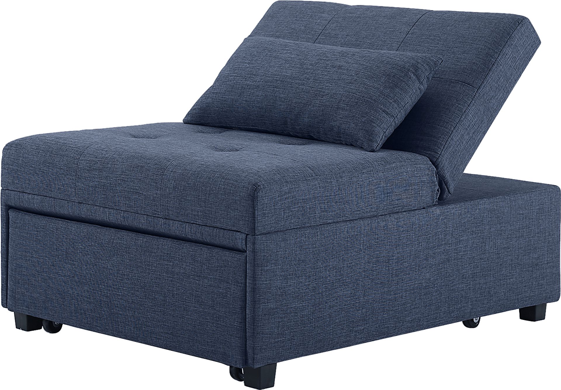 Kids Jaxton Blue Convertible Chair - Image 1