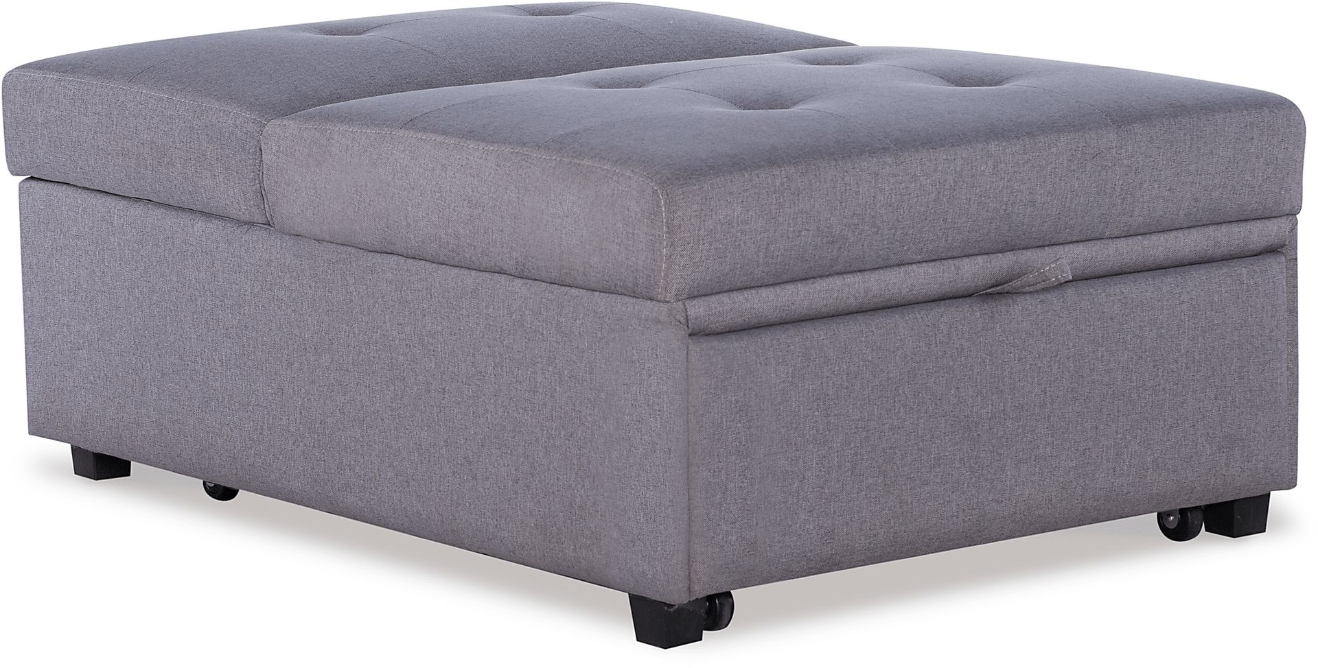 Kids Jaxton Gray Convertible Chair - Image 5