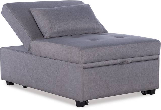 Kids Jaxton Gray Convertible Chair - Thumbnail - Image 7