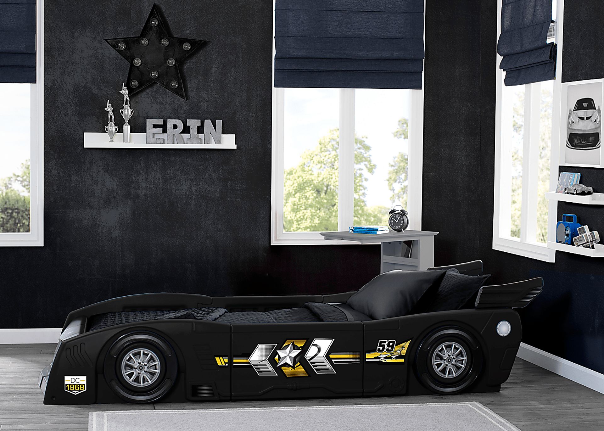 Kids Jeadi Black Twin Car Bed - Image 3