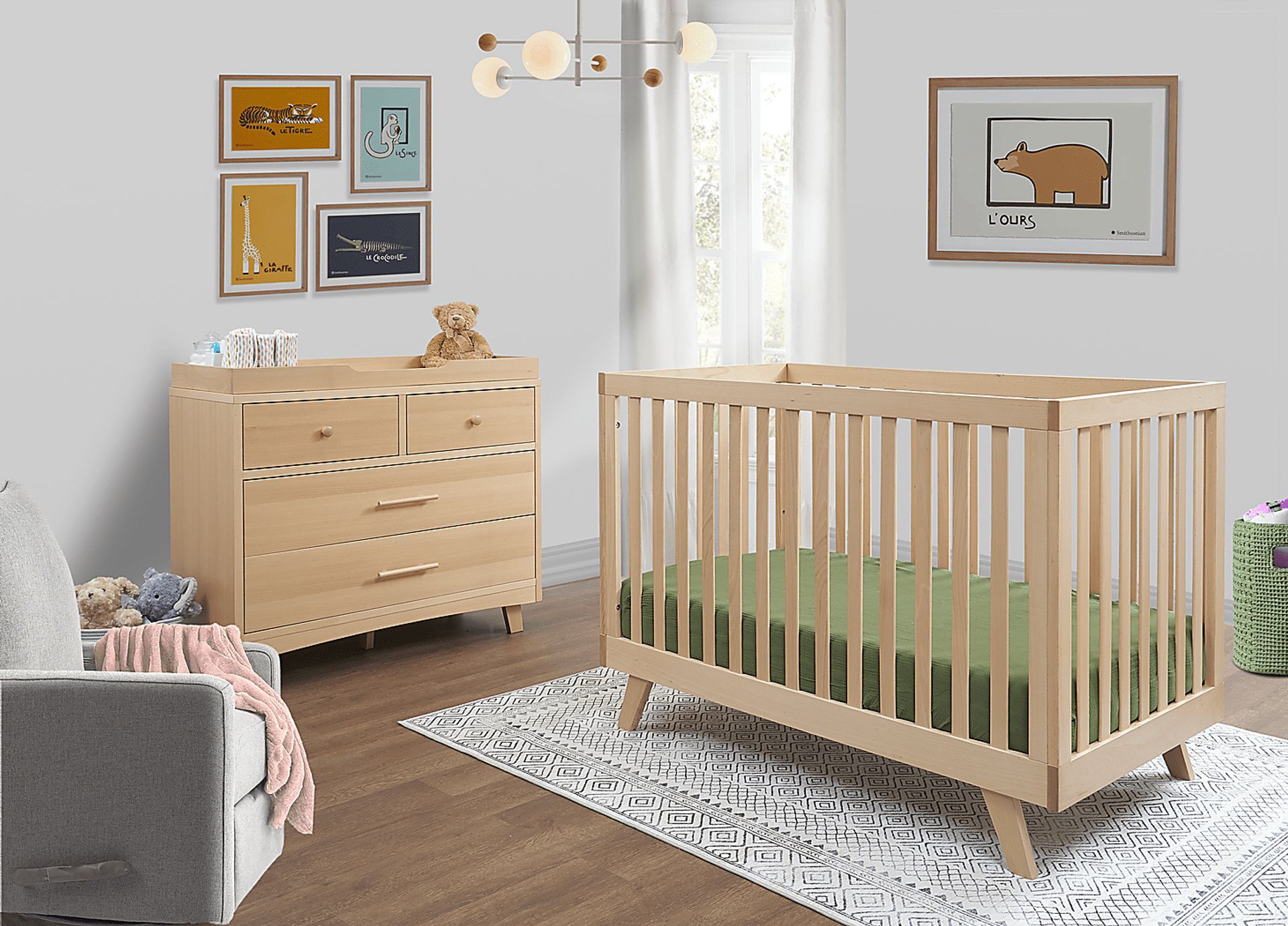 Kids Jemuz Natural Convertible Crib - Image 2