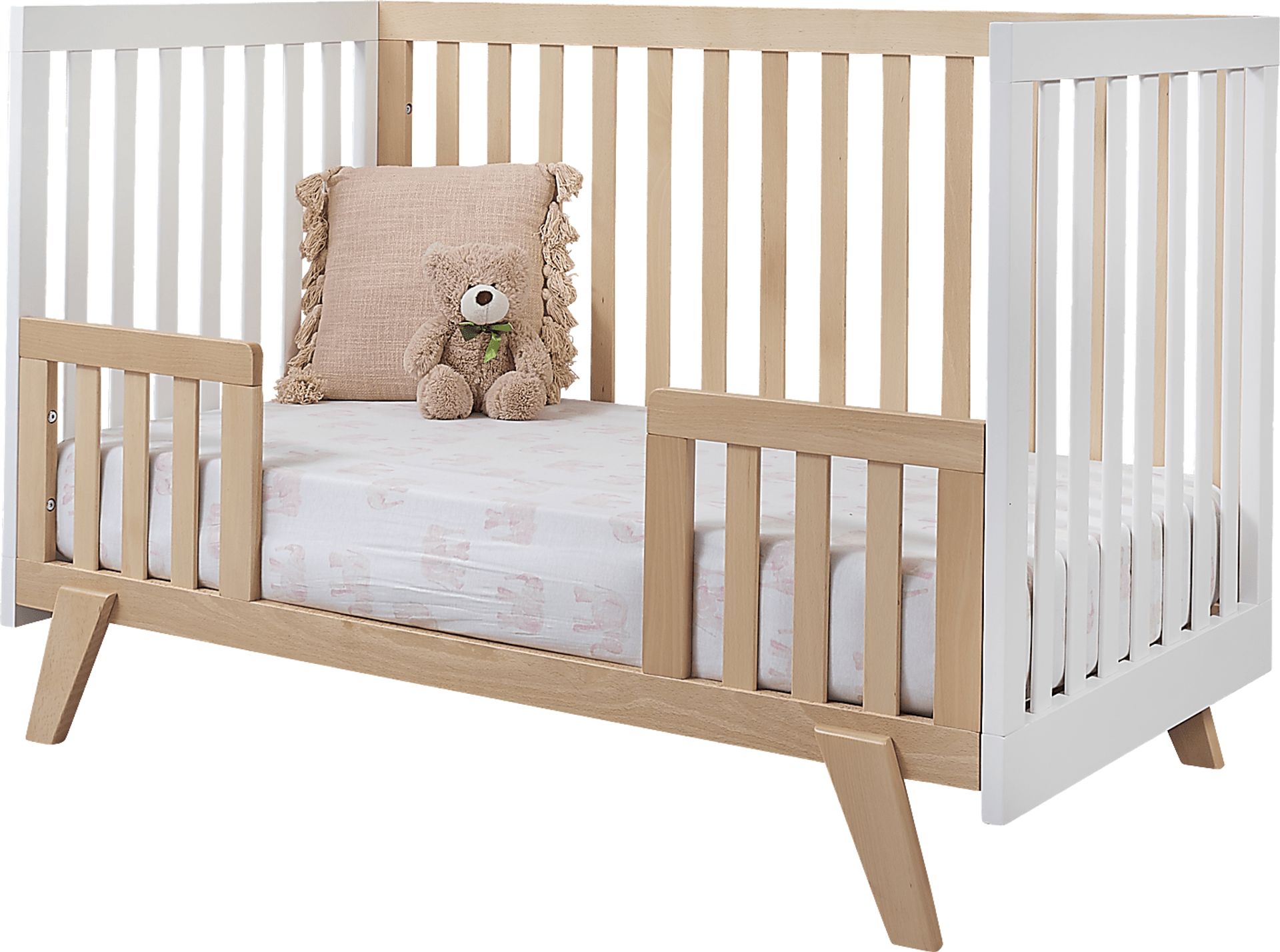 Kids Jemuz Natural/White Convertible Crib - Image 3