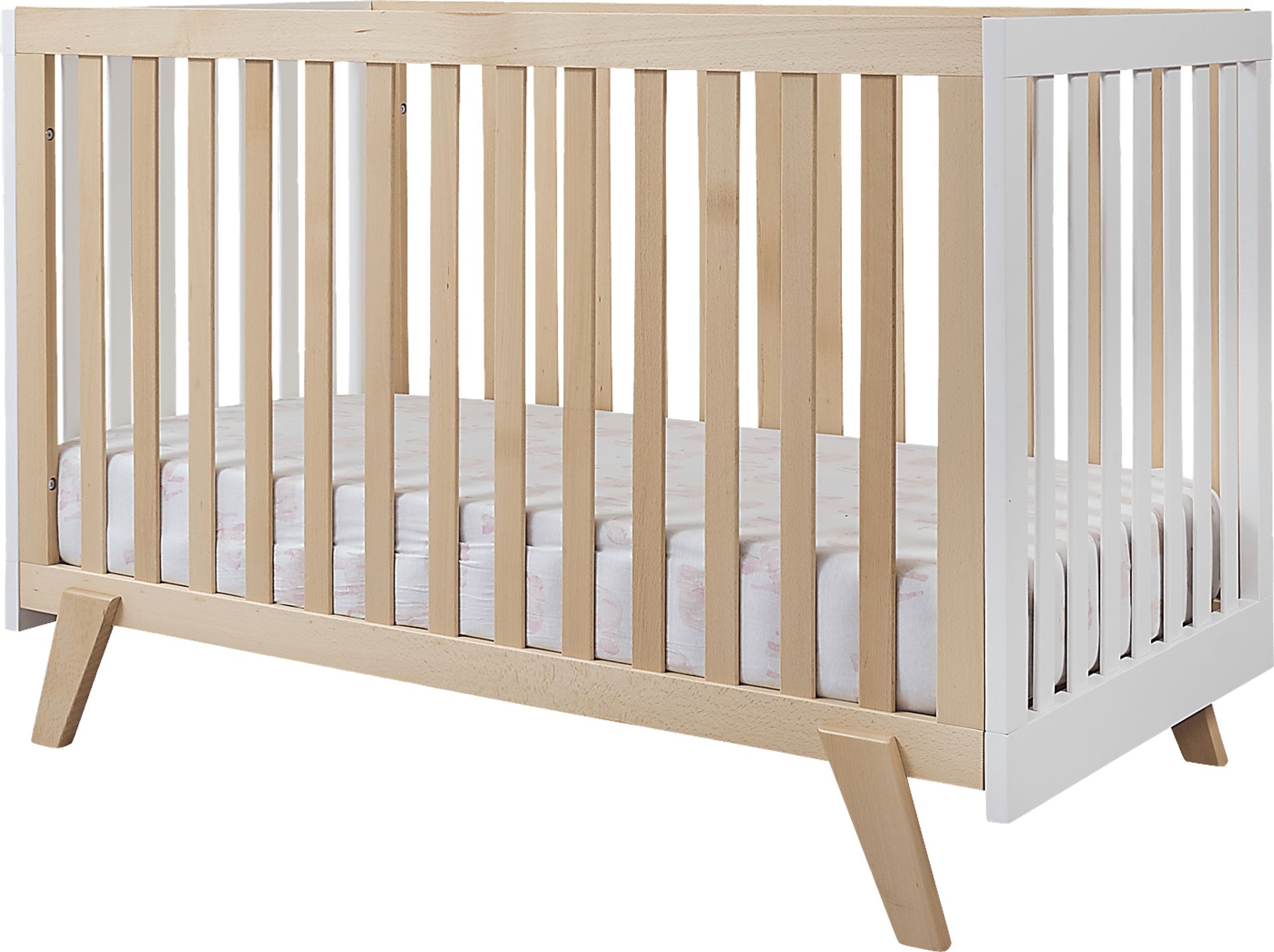 Kids Jemuz Natural/White Convertible Crib - Image 1