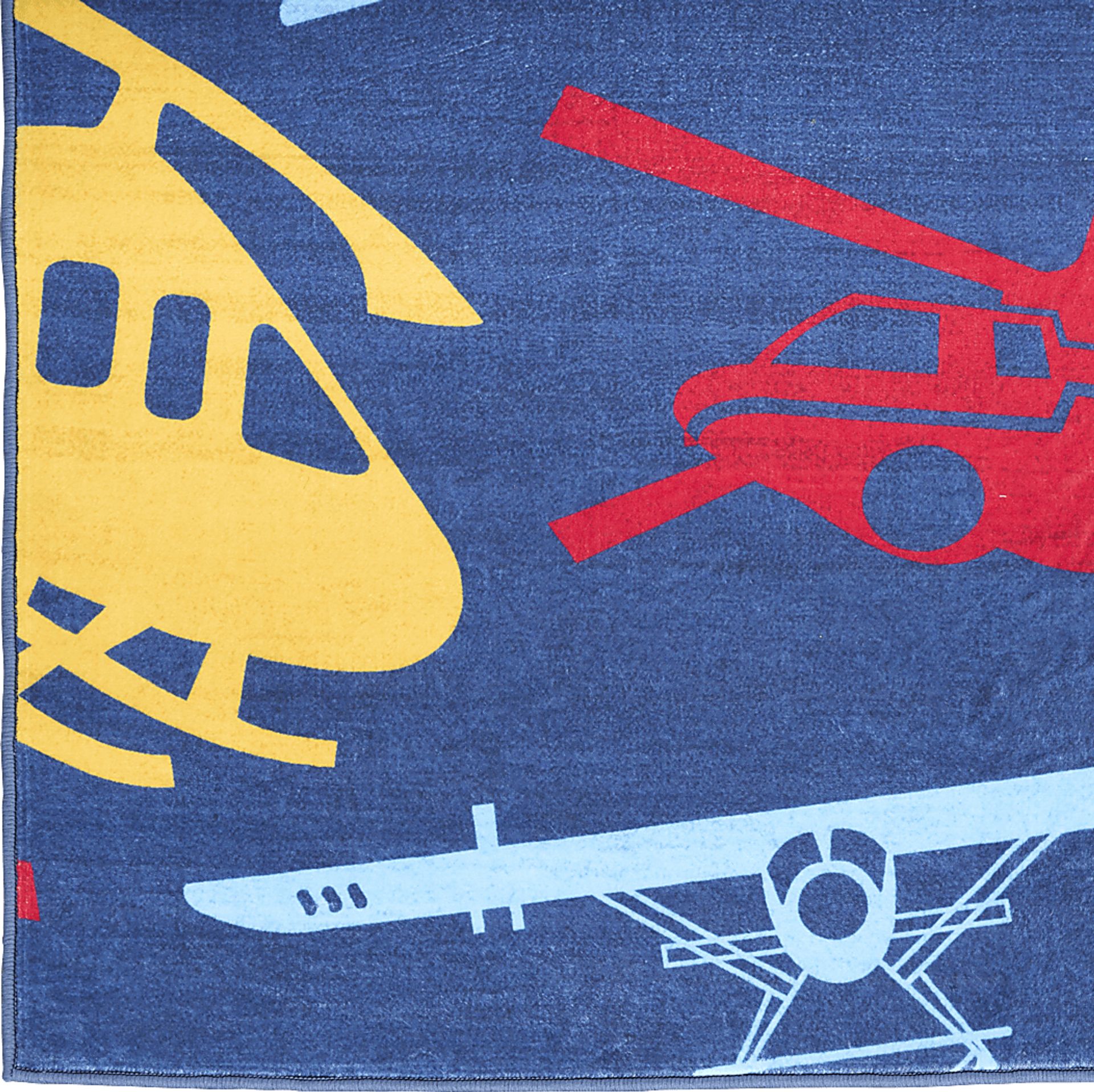 Kids Jet Set Navy 4' x 6' Rug - Image 3