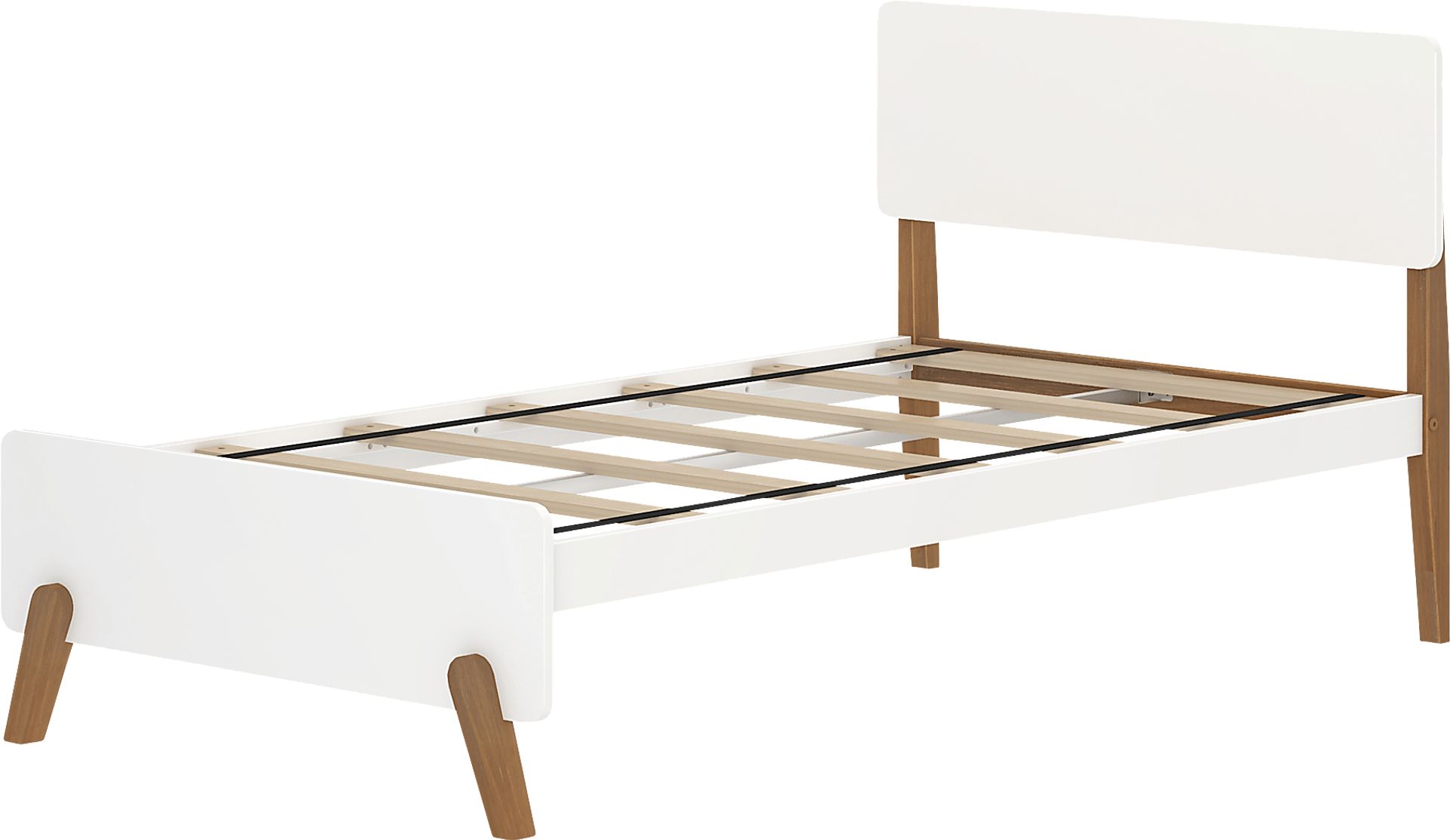 Kids Jirina White Pecan Twin Bed - Image 1