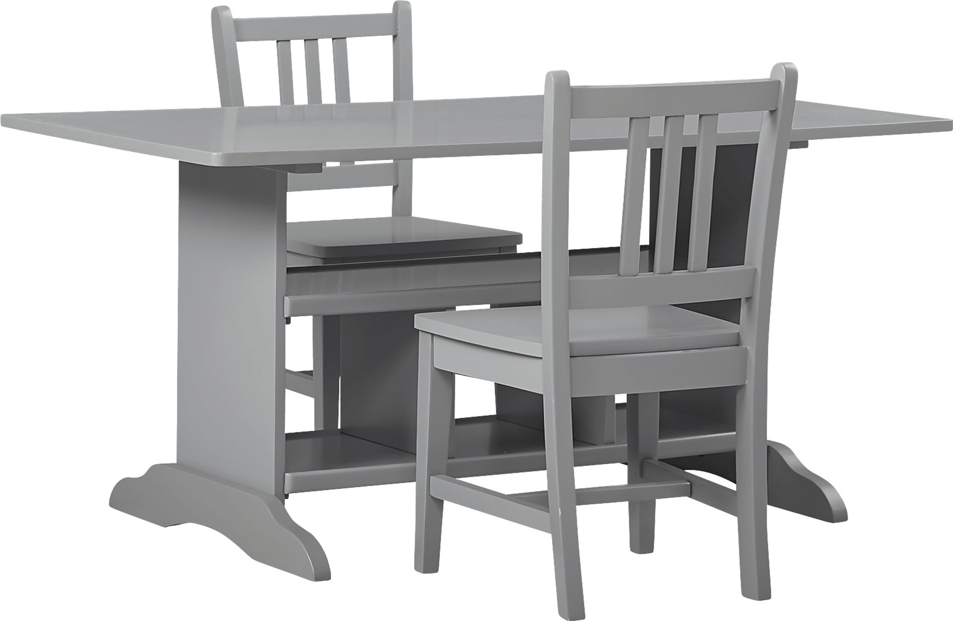 Kids Jo Jo Gray 3 Pc Storage Table Set - Image 1