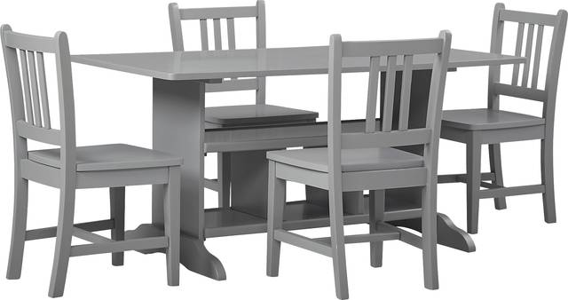 Kids Jo Jo Gray 5 Pc Storage Table Set - Thumbnail - Image 1