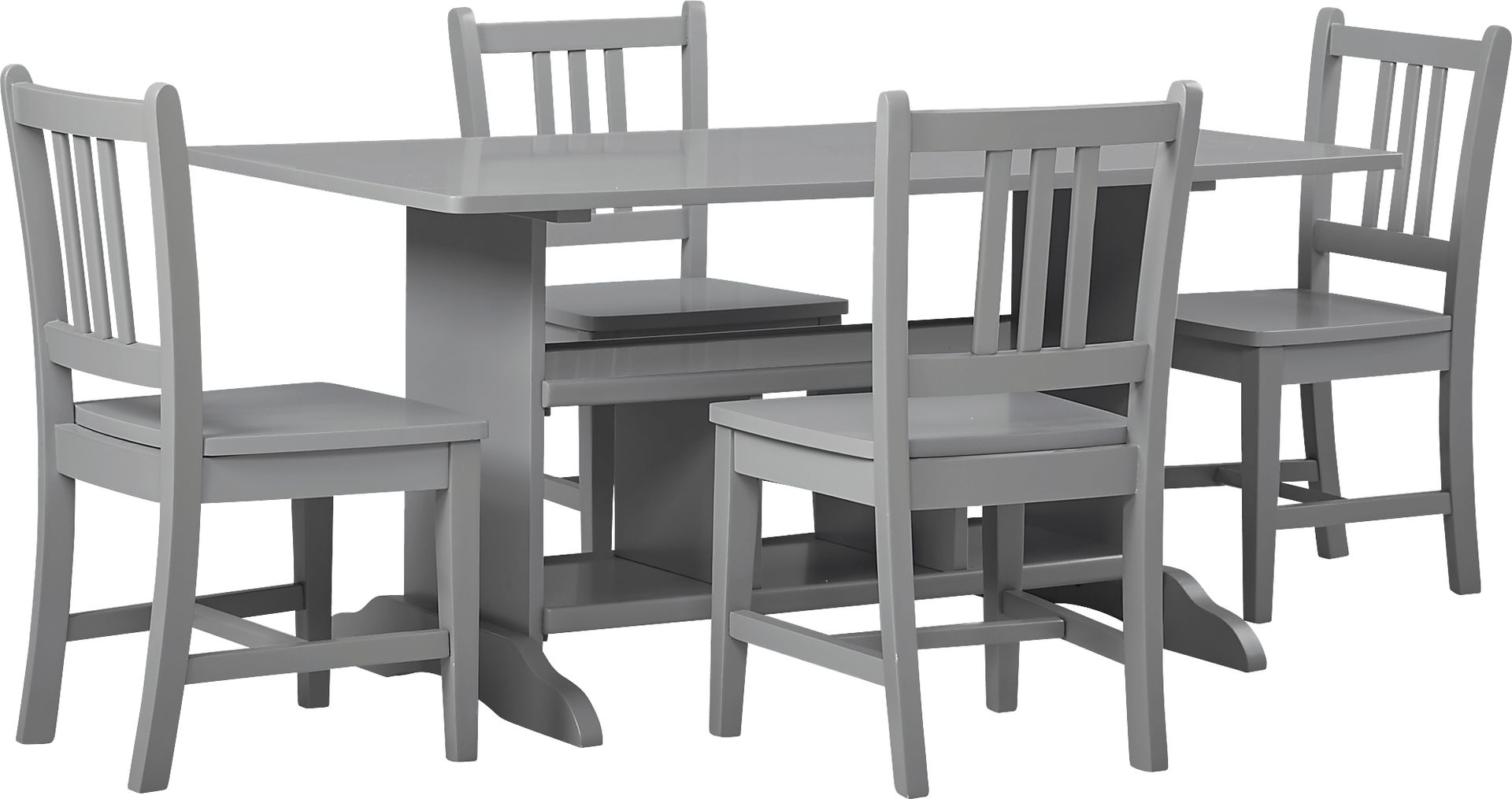Kids Jo Jo Gray 5 Pc Storage Table Set - Image 1