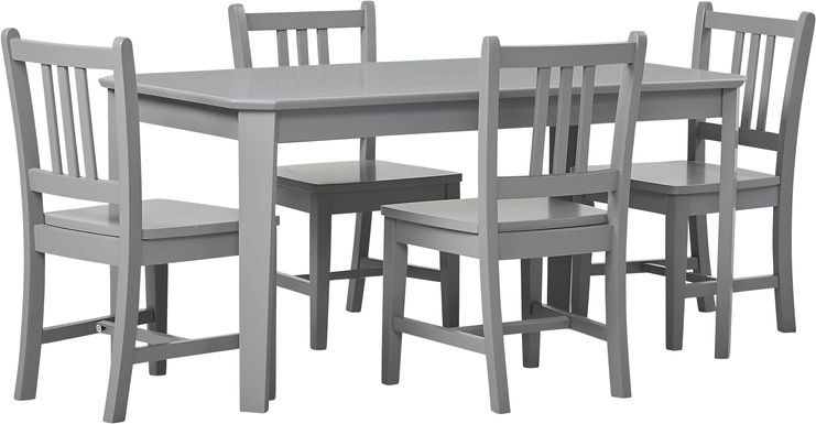 Kids Jo Jo Gray 5 Pc Table Set