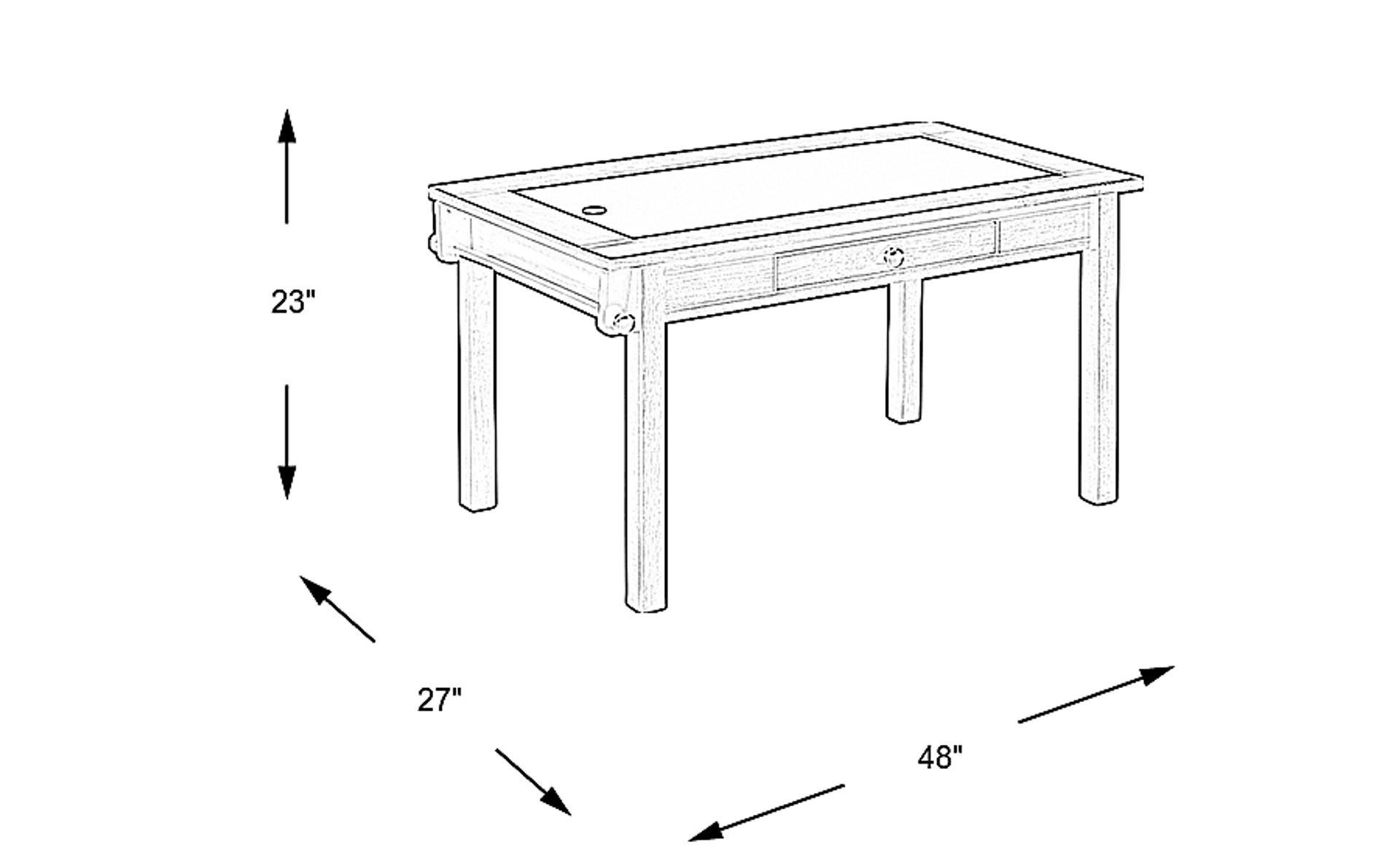 Dimension Image. Please refer to the Dimension Tab on this page for dimension details.