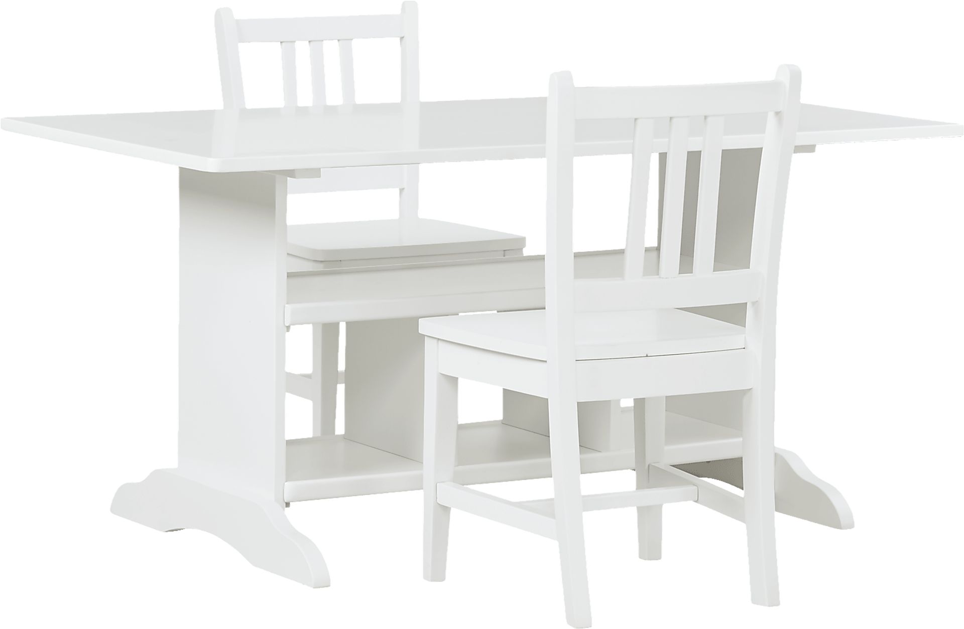 Kids Jo Jo White 3 Pc Storage Table Set - Image 1
