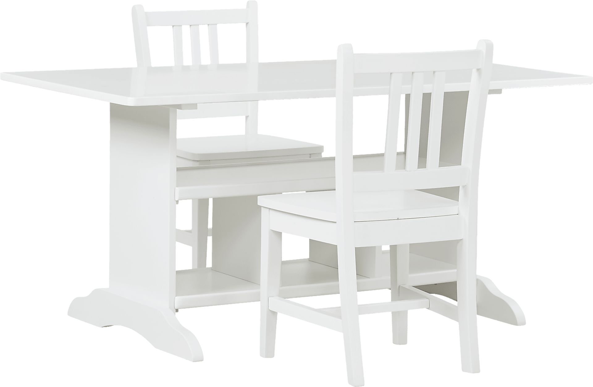 Kids Jo Jo White 3 Pc Storage Table Set - Image 1