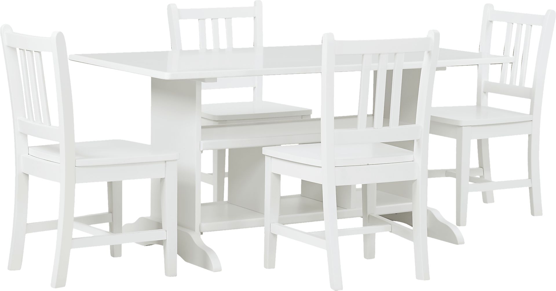 Kids Jo Jo White 5 Pc Storage Table Set - Image 1