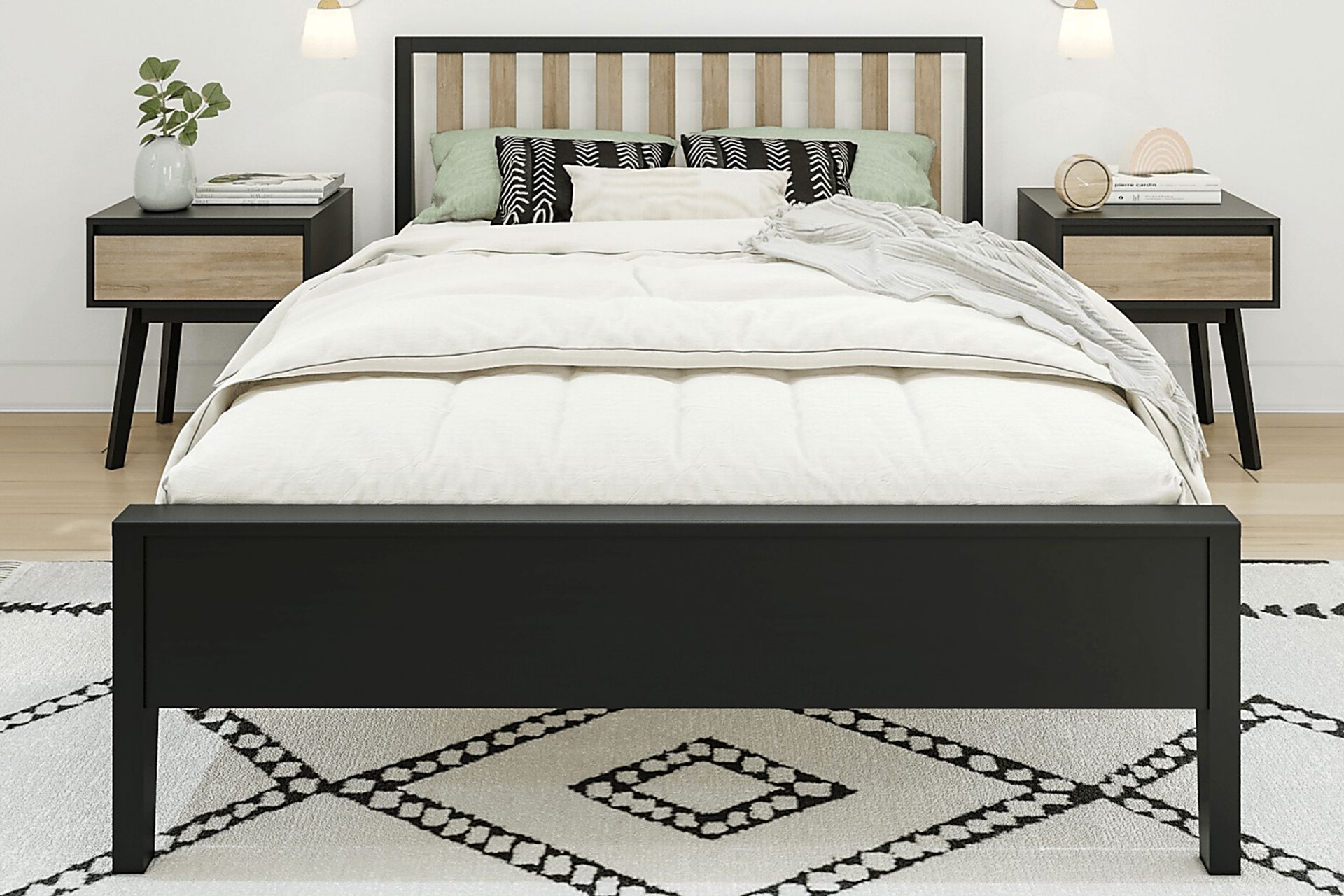 Kids Jolana Black Natural Full Bed - Image 3