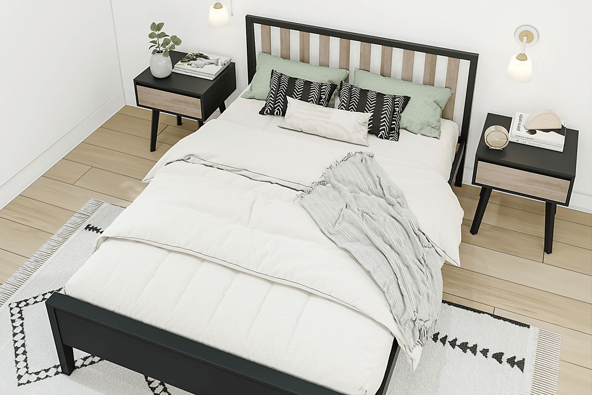 Kids Jolana Black Natural Full Bed - Image 4