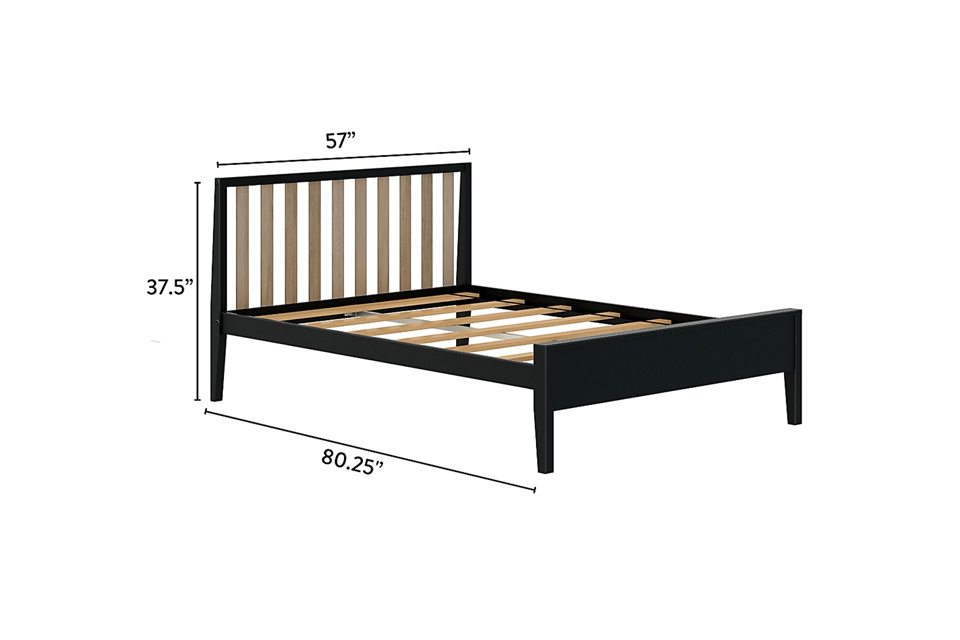Kids Jolana Black Natural Full Bed - Image 6