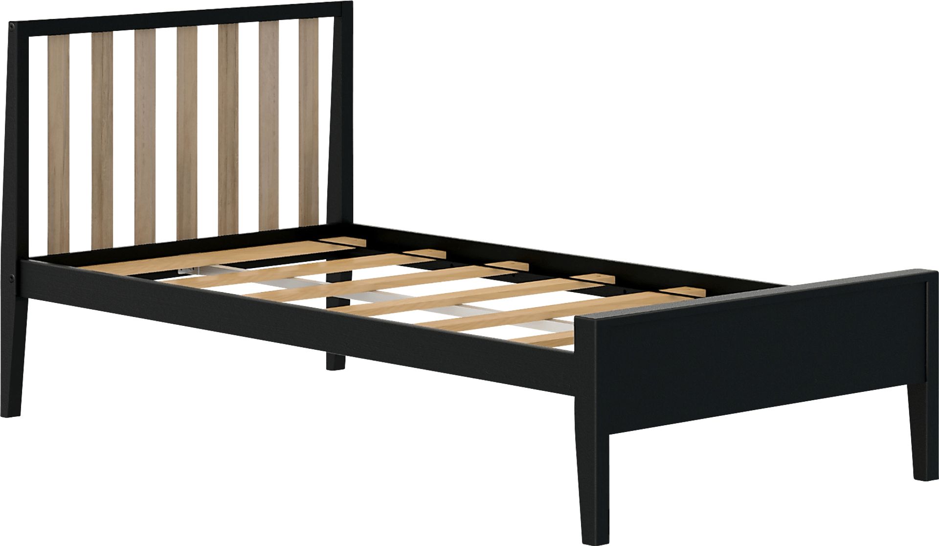 Kids Jolana Black Natural Twin Bed - Image 1