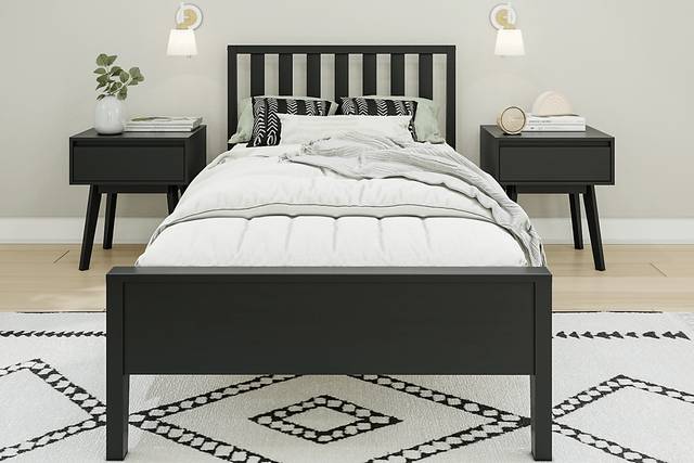 Kids Jolana Black Twin Bed - Thumbnail - Image 3