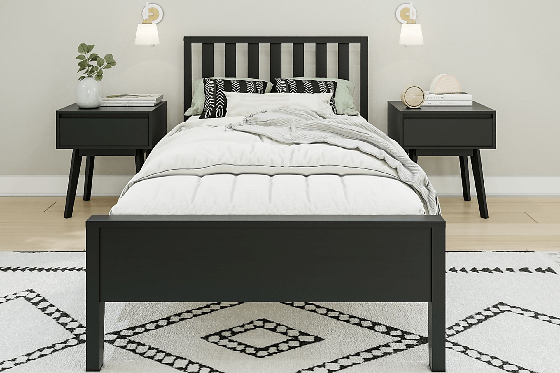 Kids Jolana Black Twin Bed - Image 3