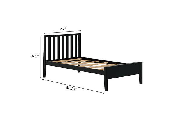 Kids Jolana Black Twin Bed - Thumbnail - Image 7