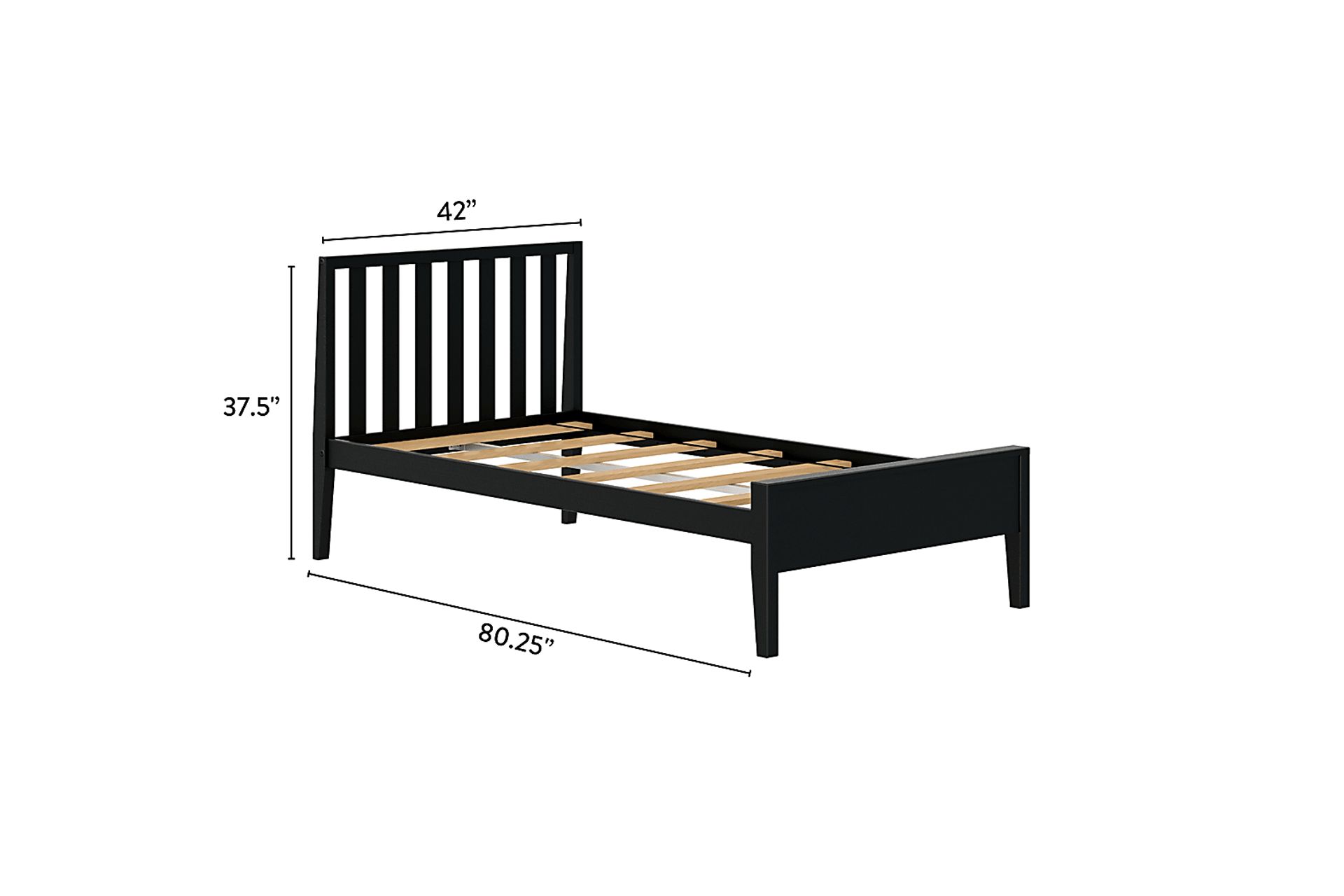 Kids Jolana Black Twin Bed - Image 7