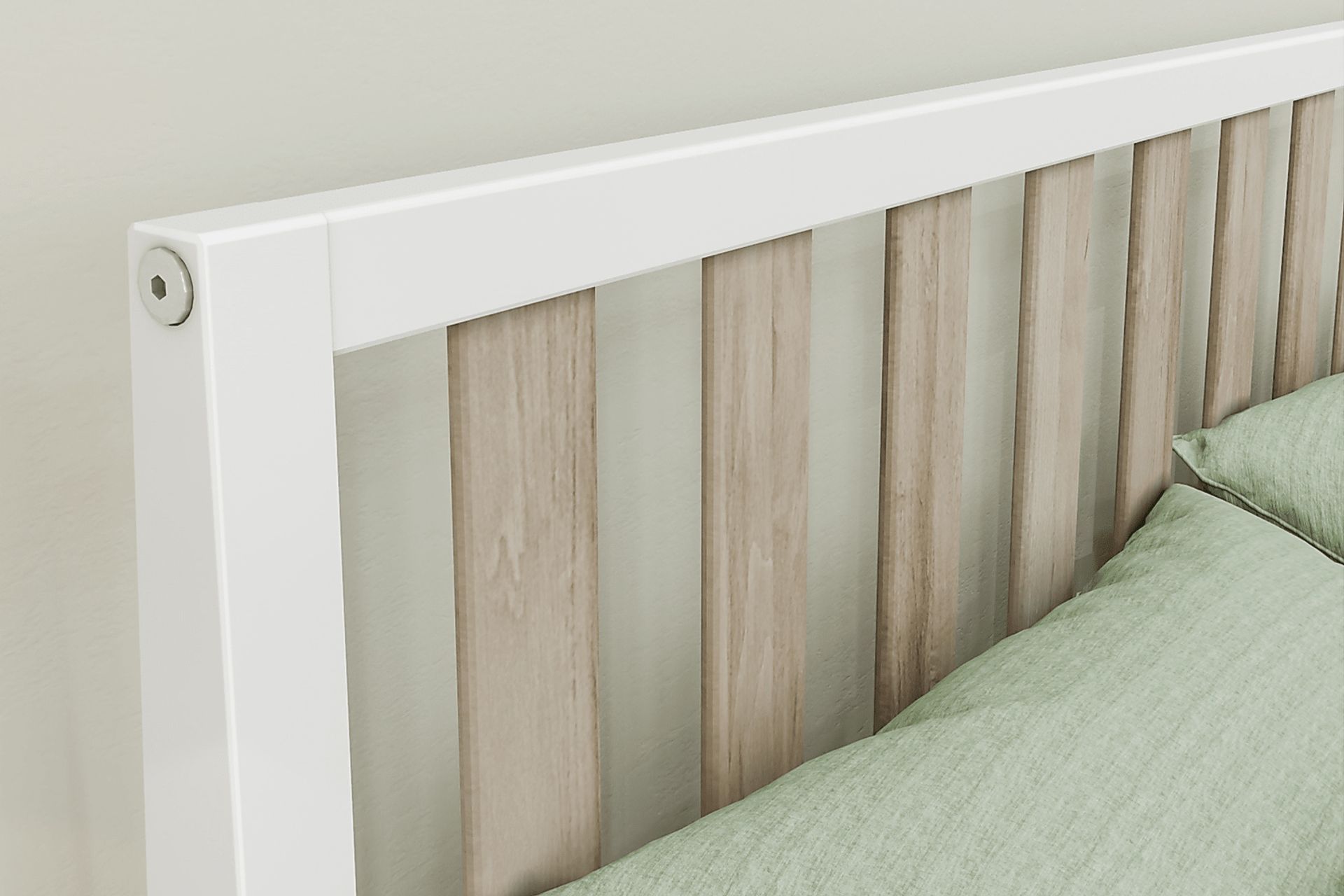 Kids Jolana White Natural Full Bed - Image 5