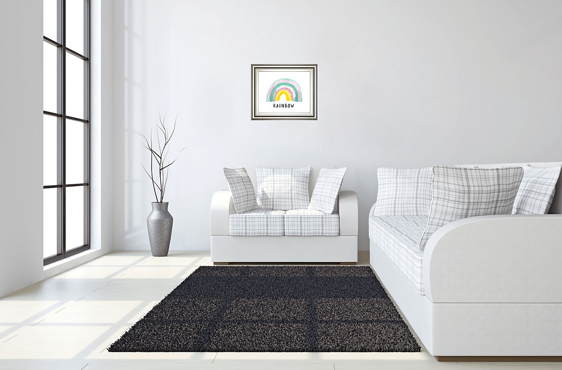 Kids Jolly Rainbow White Artwork - Image 3
