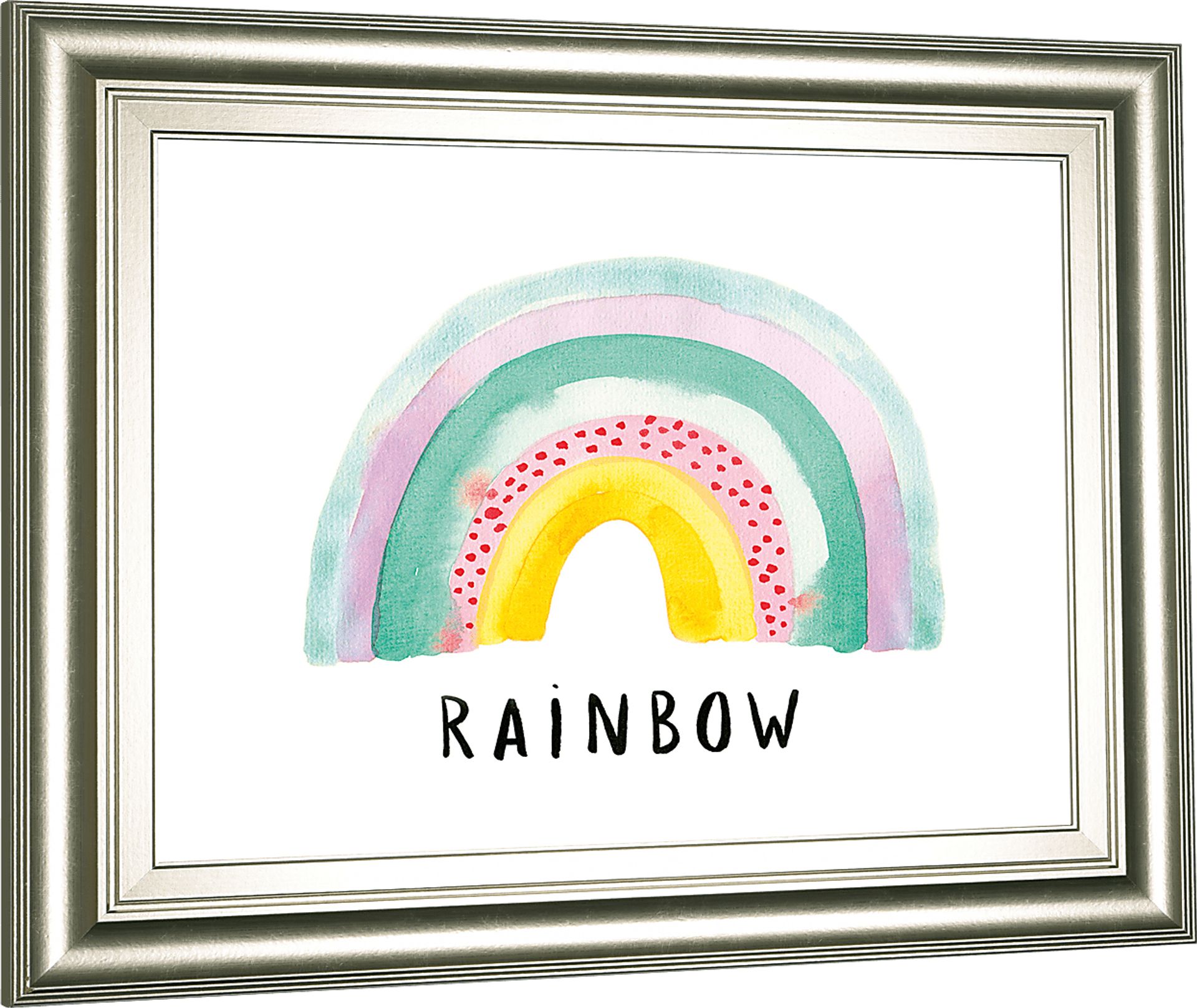 Kids Jolly Rainbow White Artwork - Image 1