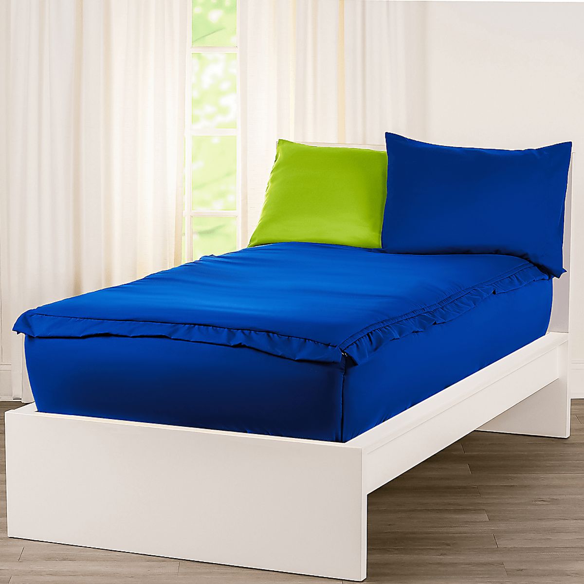 Jonilde Cobalt Blue Microfiber Bed Linens Full Linens Rooms to Go
