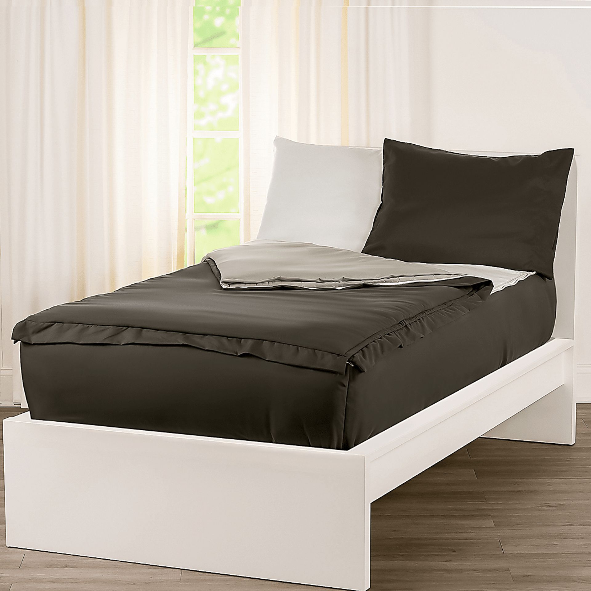 Kids Jonilde Gray 3 Pc Twin Bedding Set - Image 2