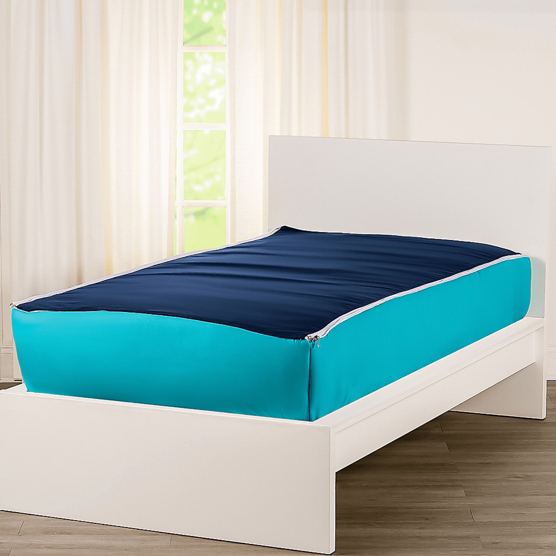Kids Jonilde Turquoise Orange Full Bedding Set - Image 9
