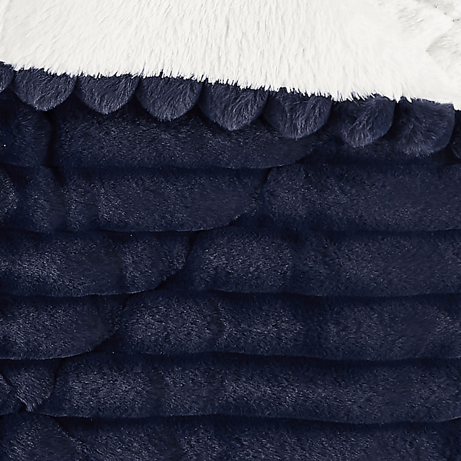Kids Josip Navy Faux Fur Throw - Image 5