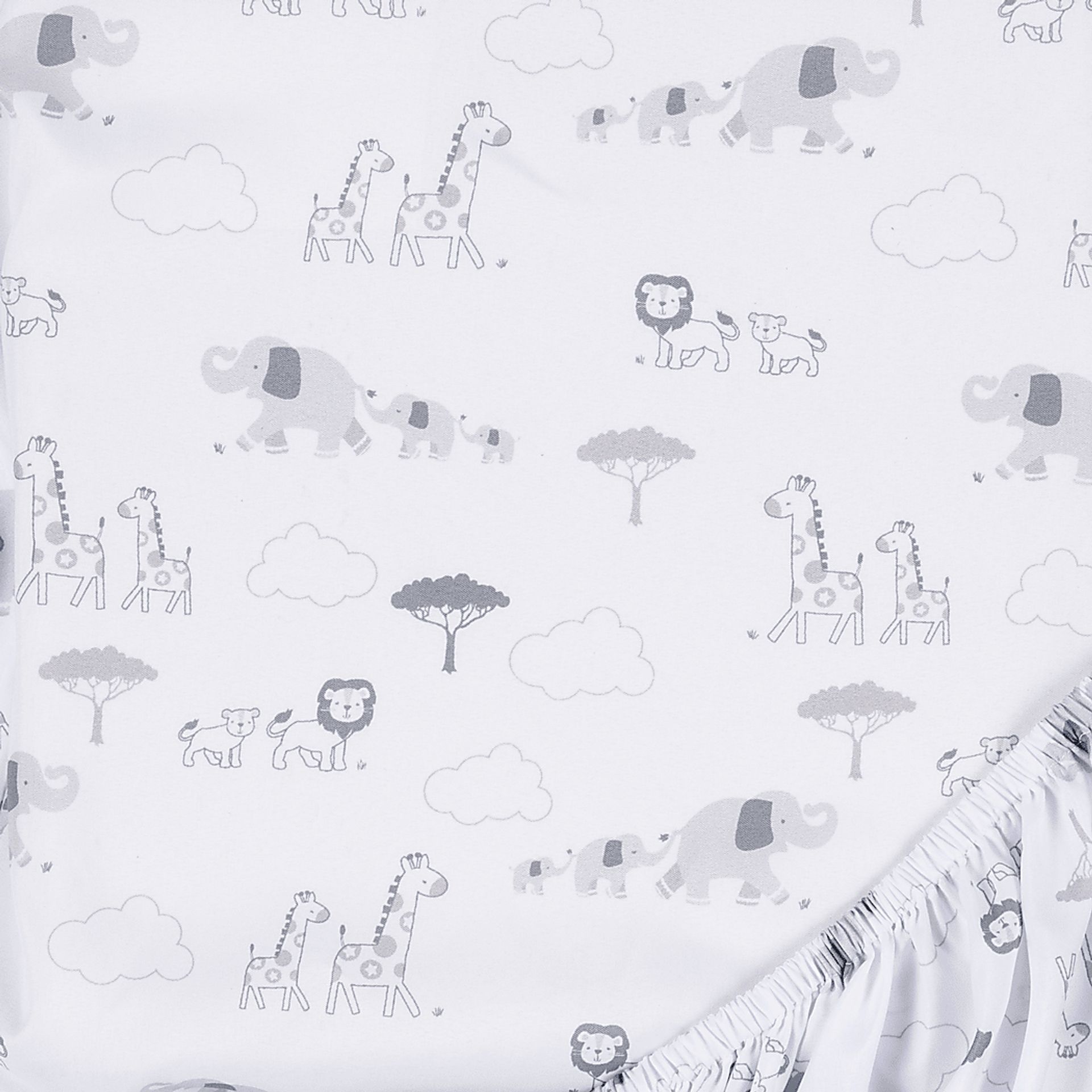 Kids Jungle Baby Gray Baby Bedding Set - Image 5