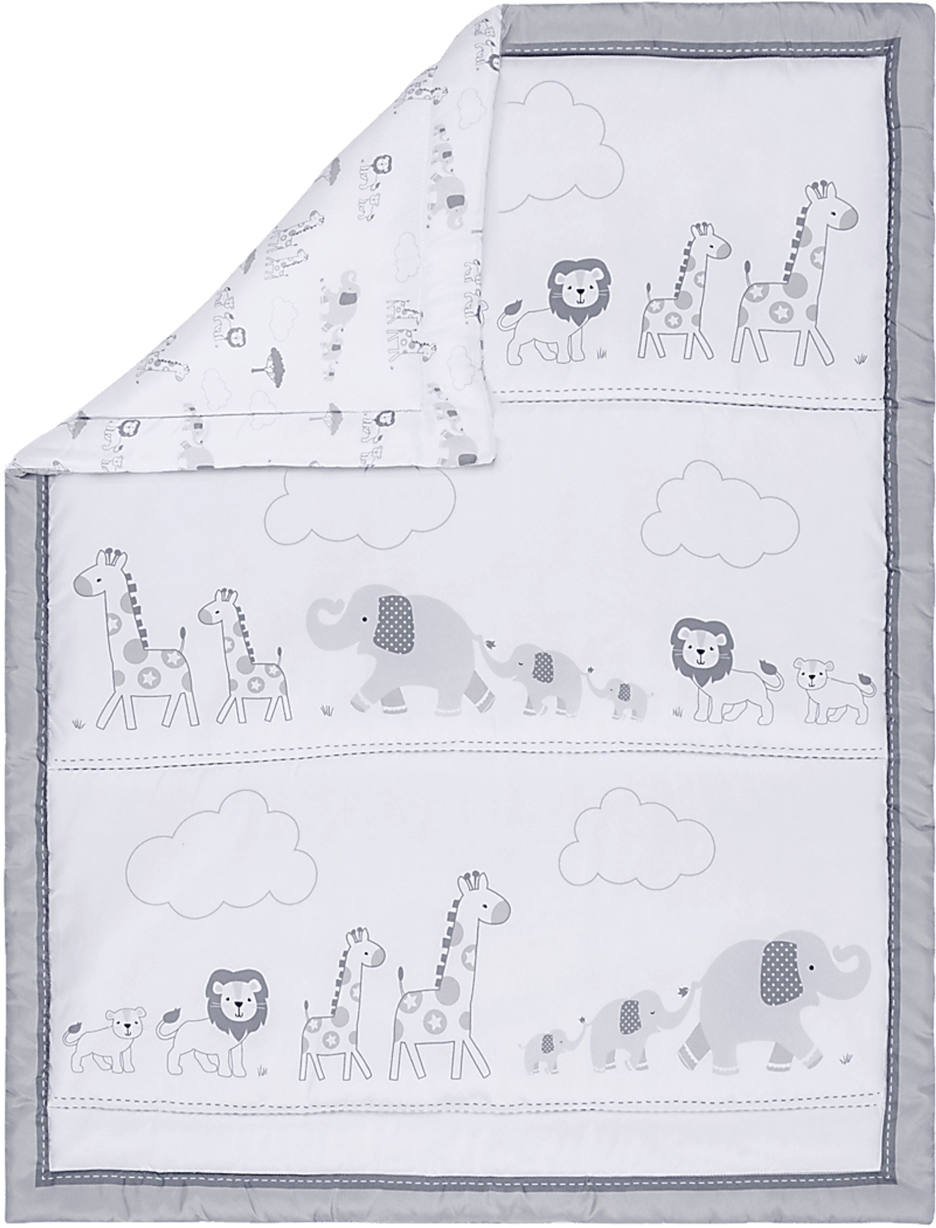 Kids Jungle Baby Gray Baby Bedding Set - Image 7