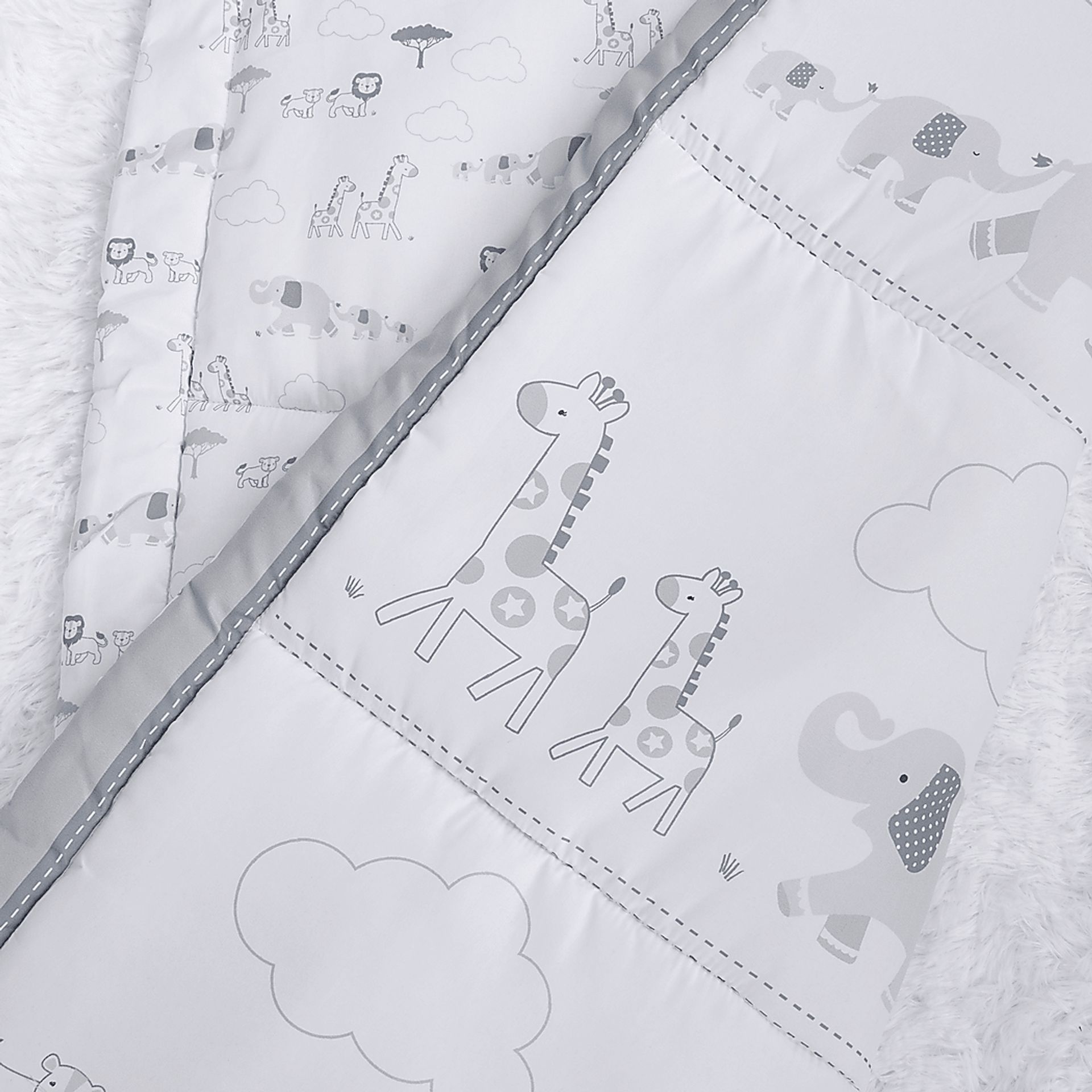 Kids Jungle Baby Gray Baby Bedding Set - Image 9