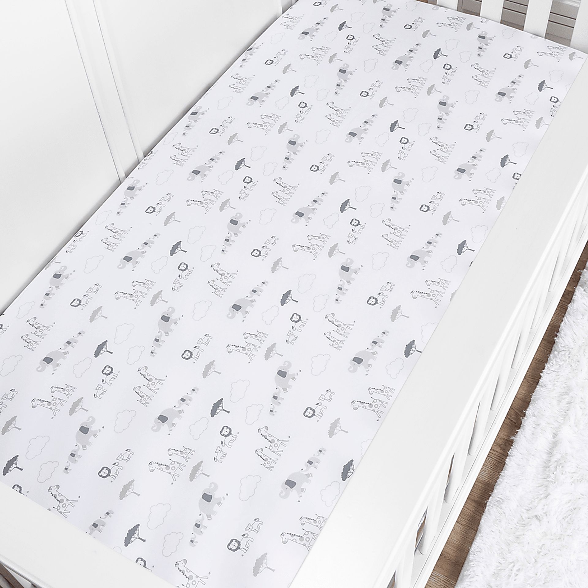 Kids Jungle Baby Gray Baby Bedding Set - Image 10
