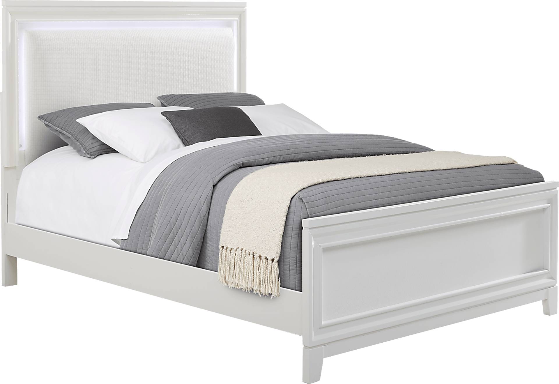 3 pc full upholstered bed