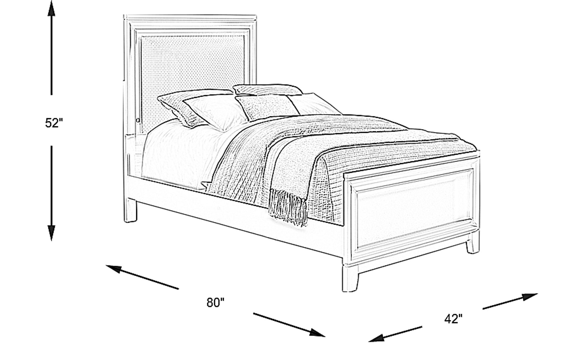 Dimension Image. Please refer to the Dimension Tab on this page for dimension details.